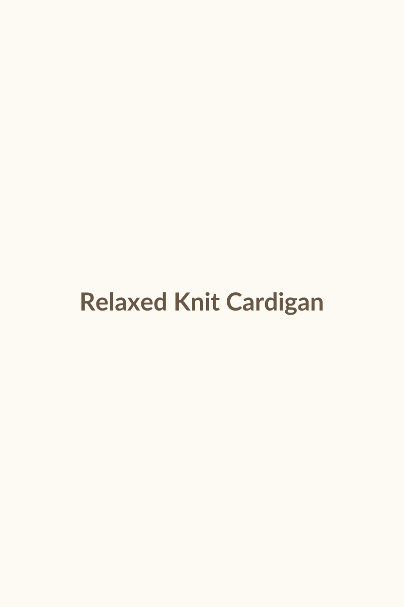 Relaxed Knit Cardigan