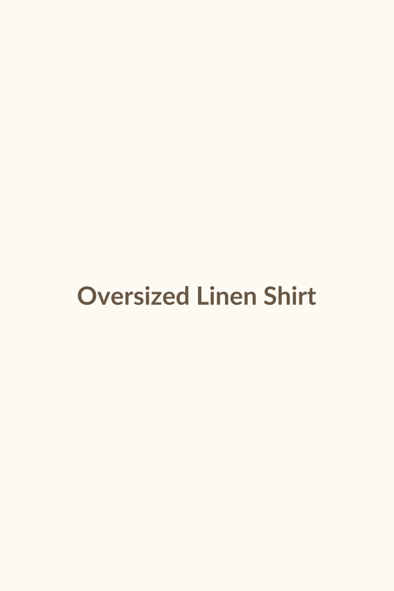 Oversized Linen Shirt