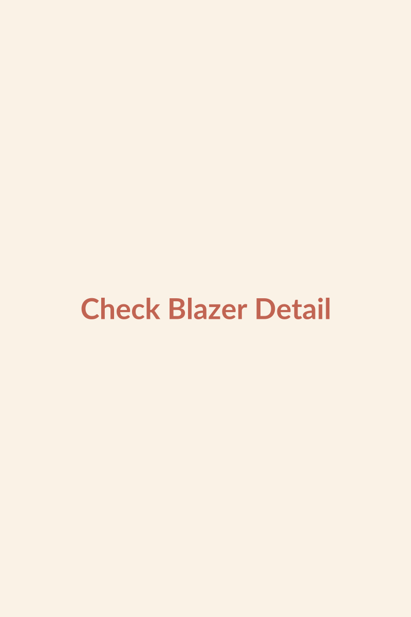 Yarn-Dyed Check Blazer detail