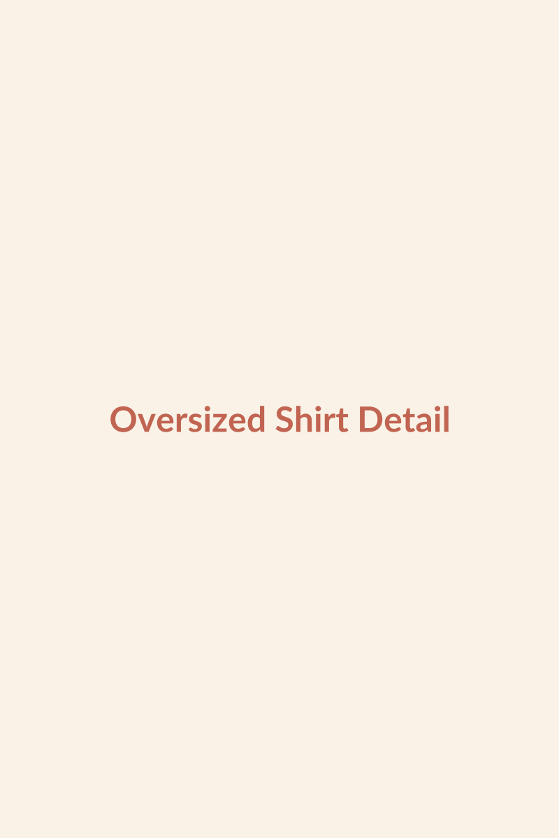 Oversized Linen Shirt detail