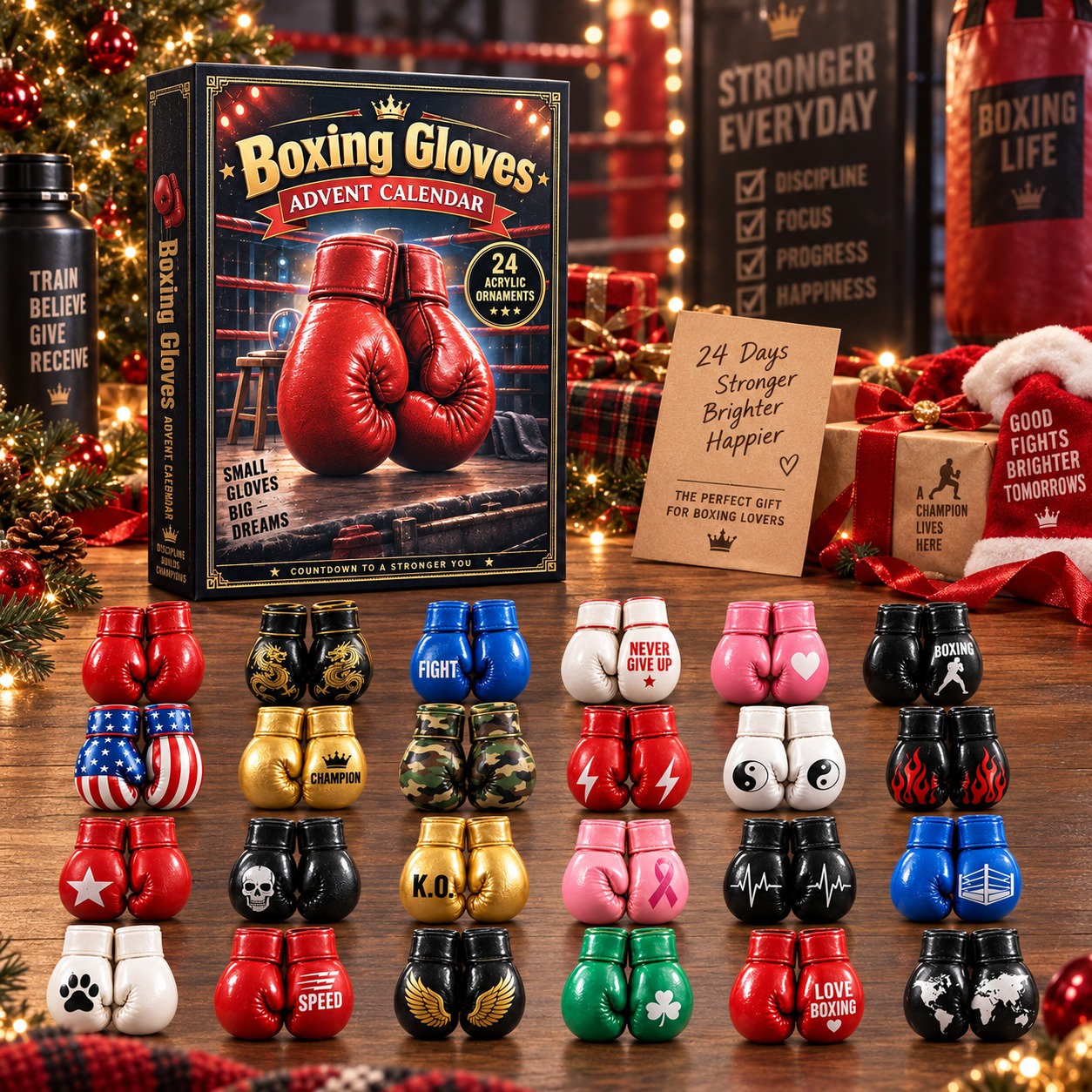🥊 2026 Boxing Gloves Advent Calendar | 24-Day Christmas Countdown 🎁