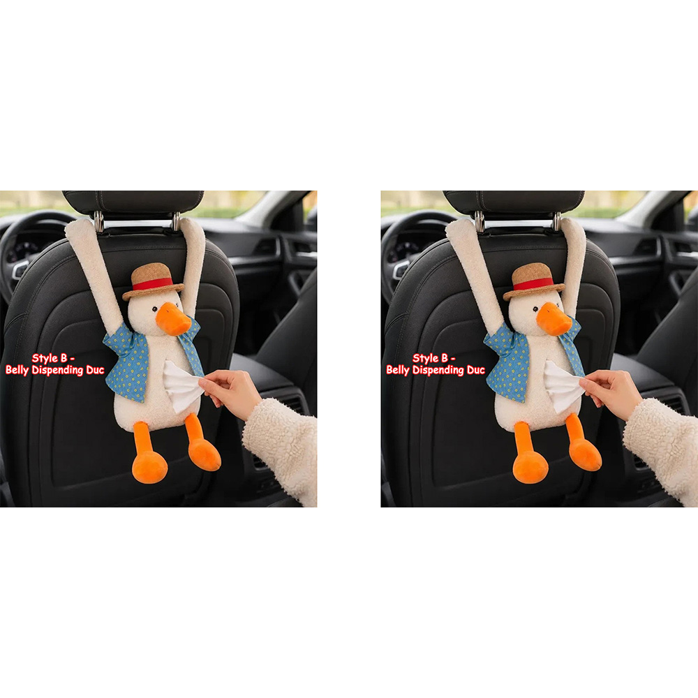 Funny Duck Plush Tissue Holder Cute Hanging Tissue Dispenser