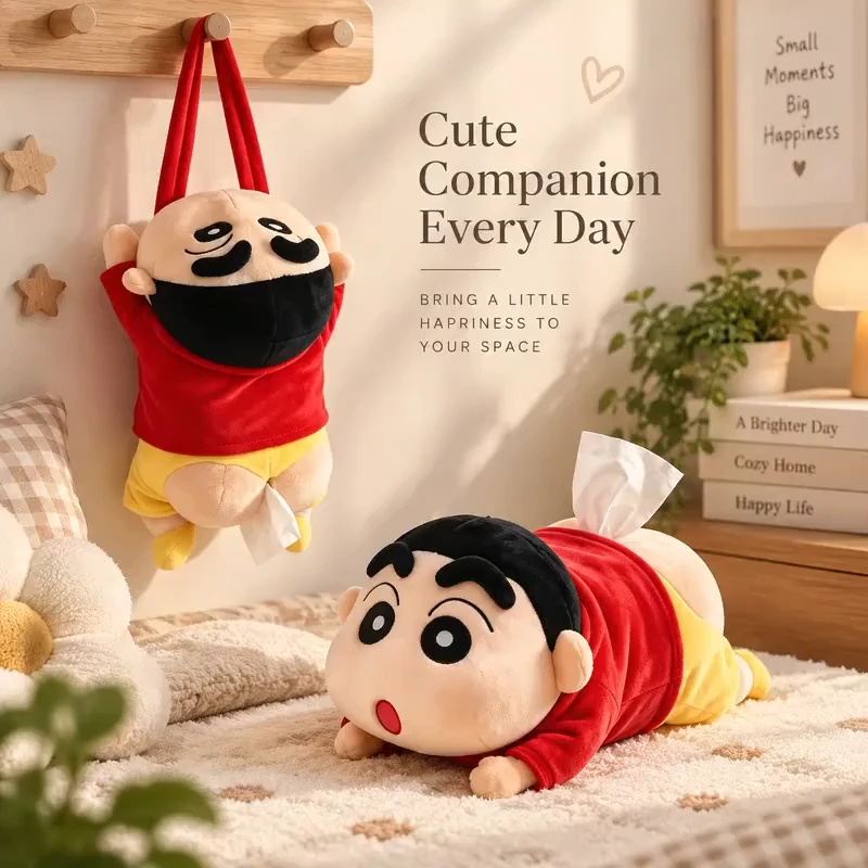 Portapañuelos de peluche divertido