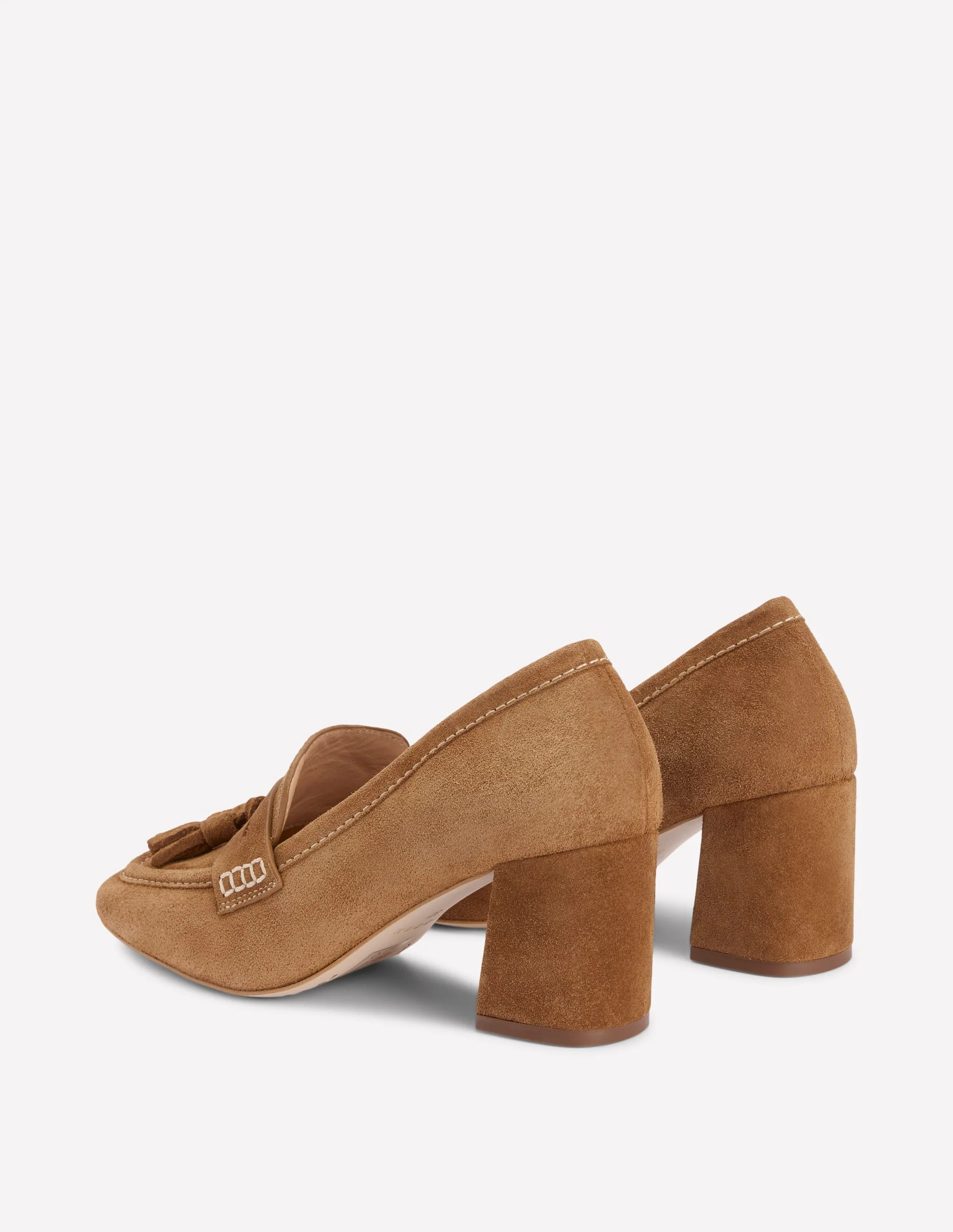 Block Heeled Loafers
