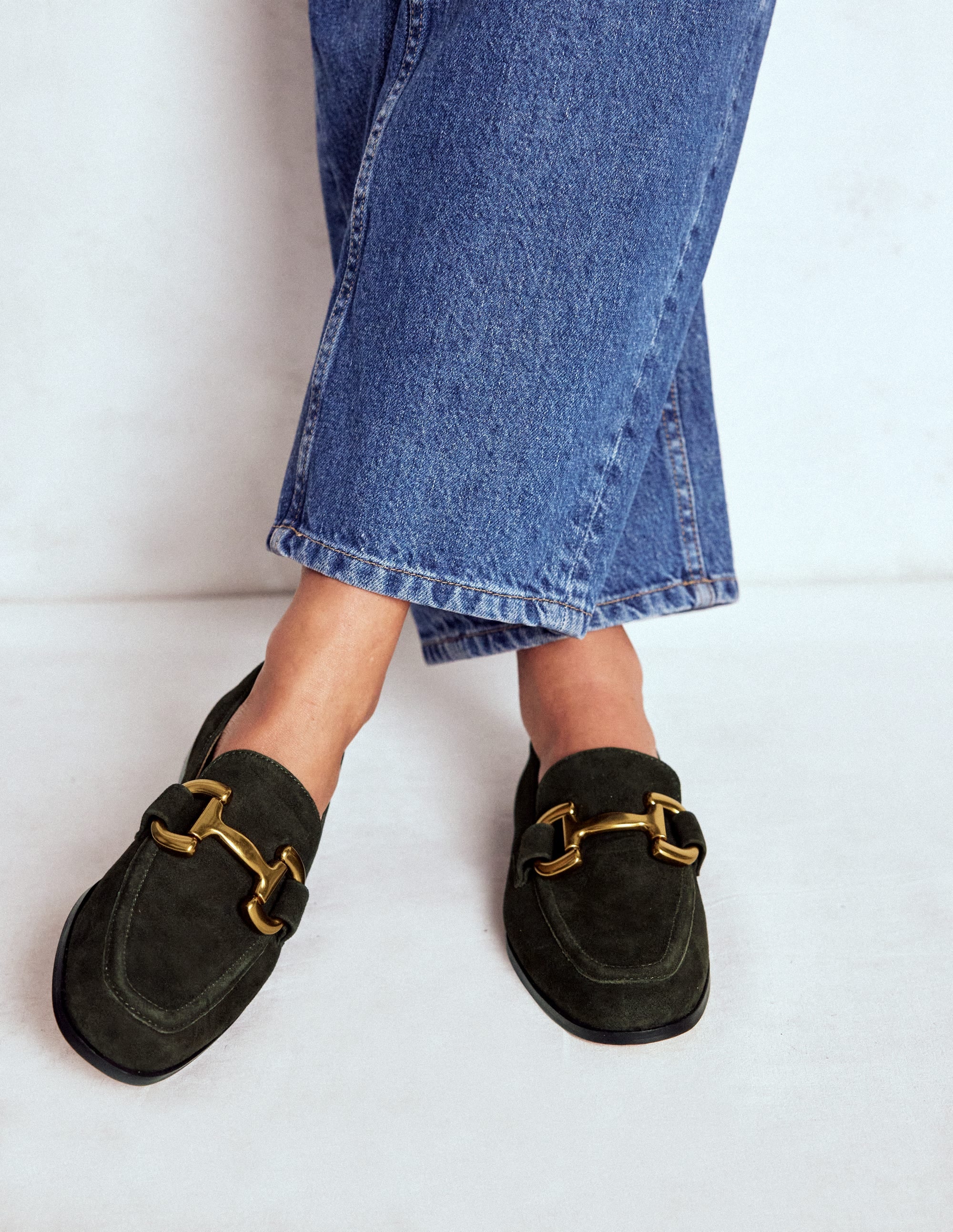 Snaffle Loafers-Woodland Green