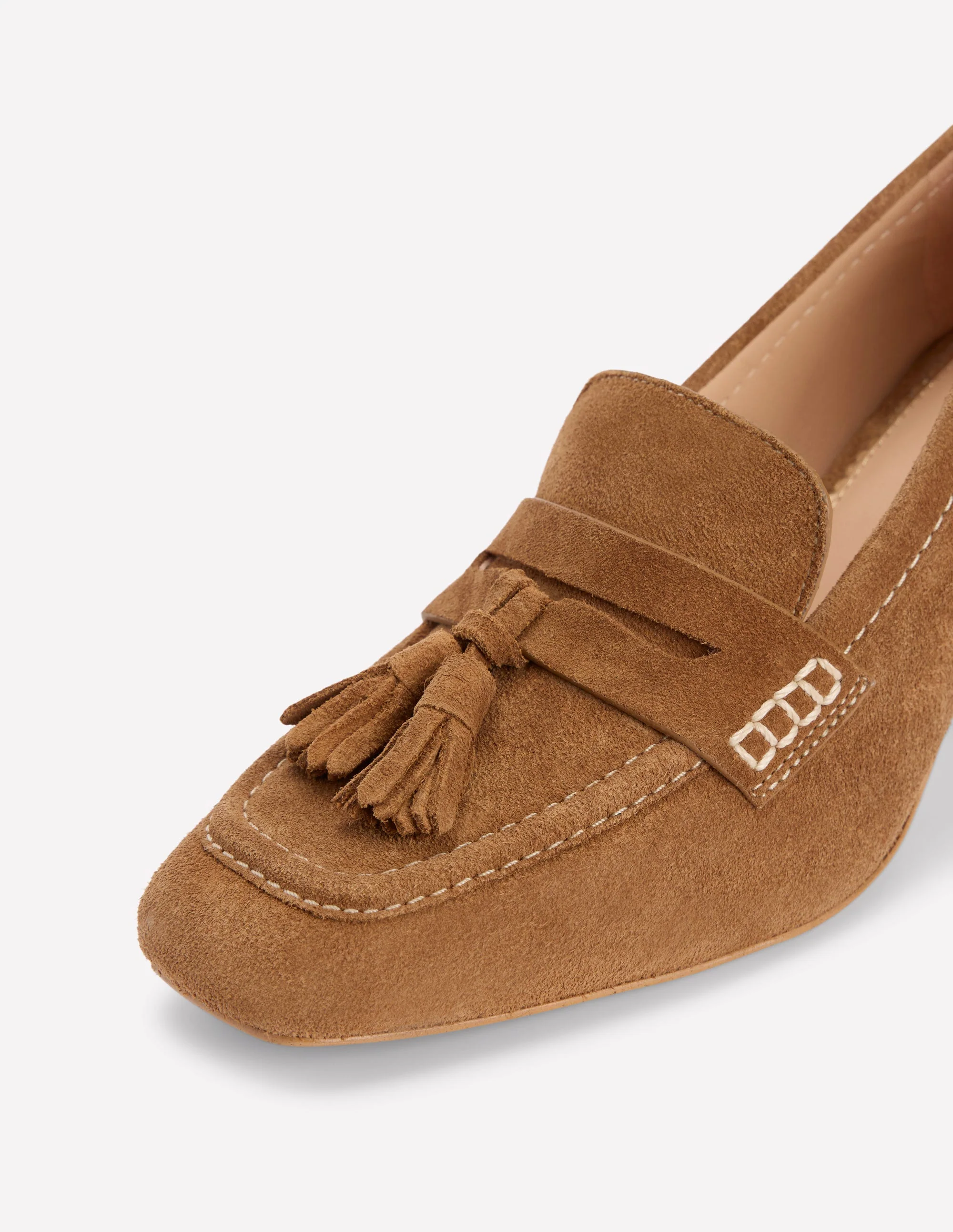 Block Heeled Loafers