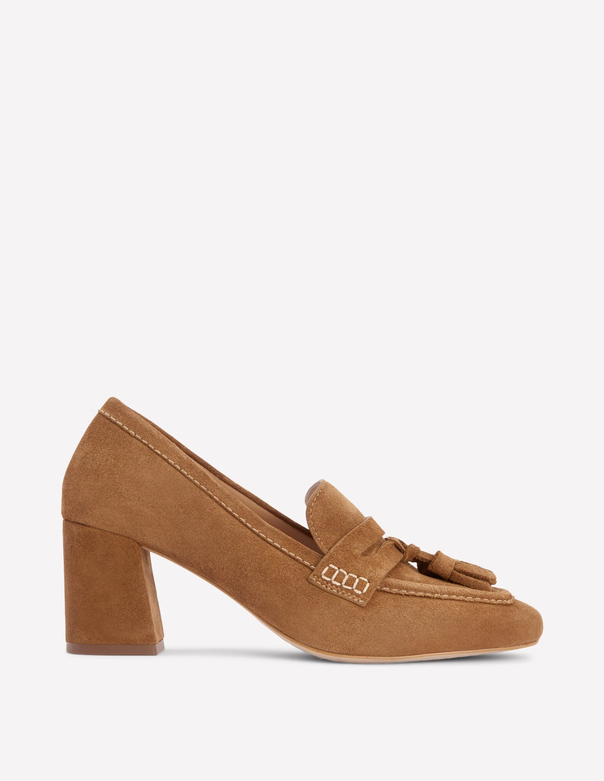 Block Heeled Loafers