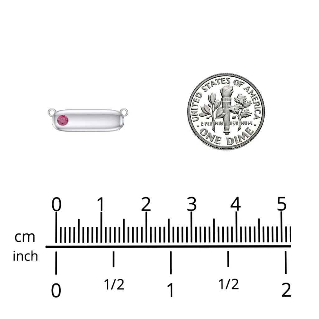 Mini Capsule Birthstone Pendant