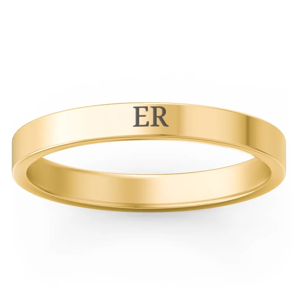 Engravable Stacking Ring