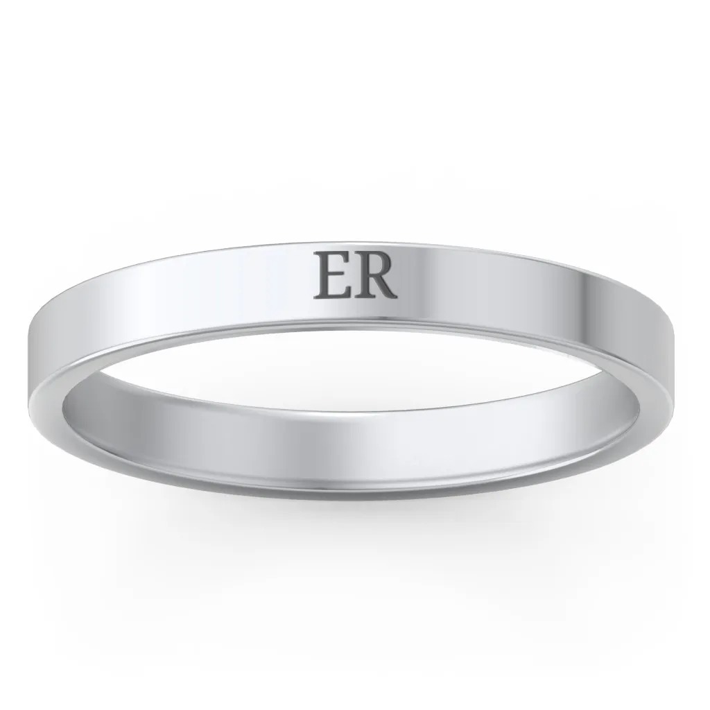 Engravable Stacking Ring