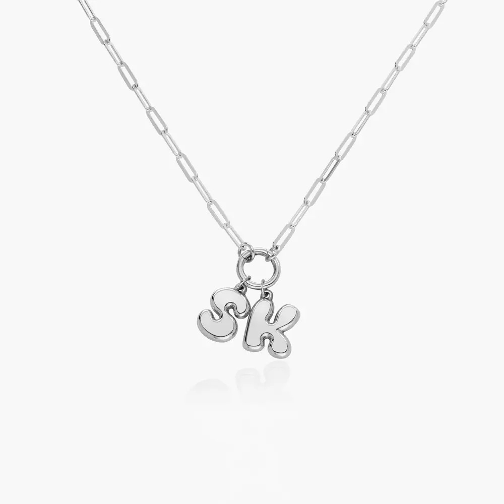 Bubble Up Initial Necklace