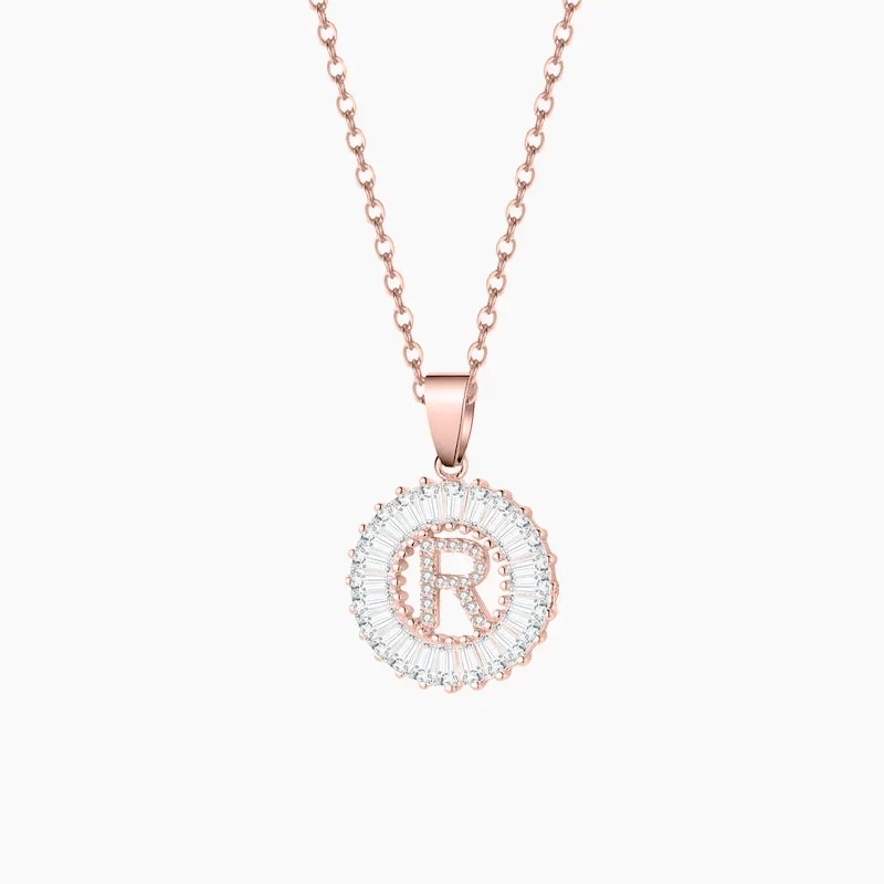 Baguette Initial Necklace
