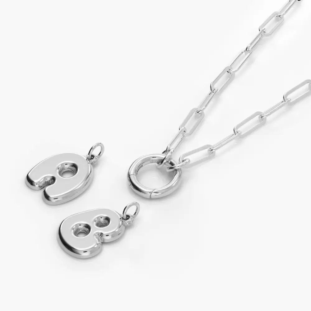 Bubble Up Initial Necklace