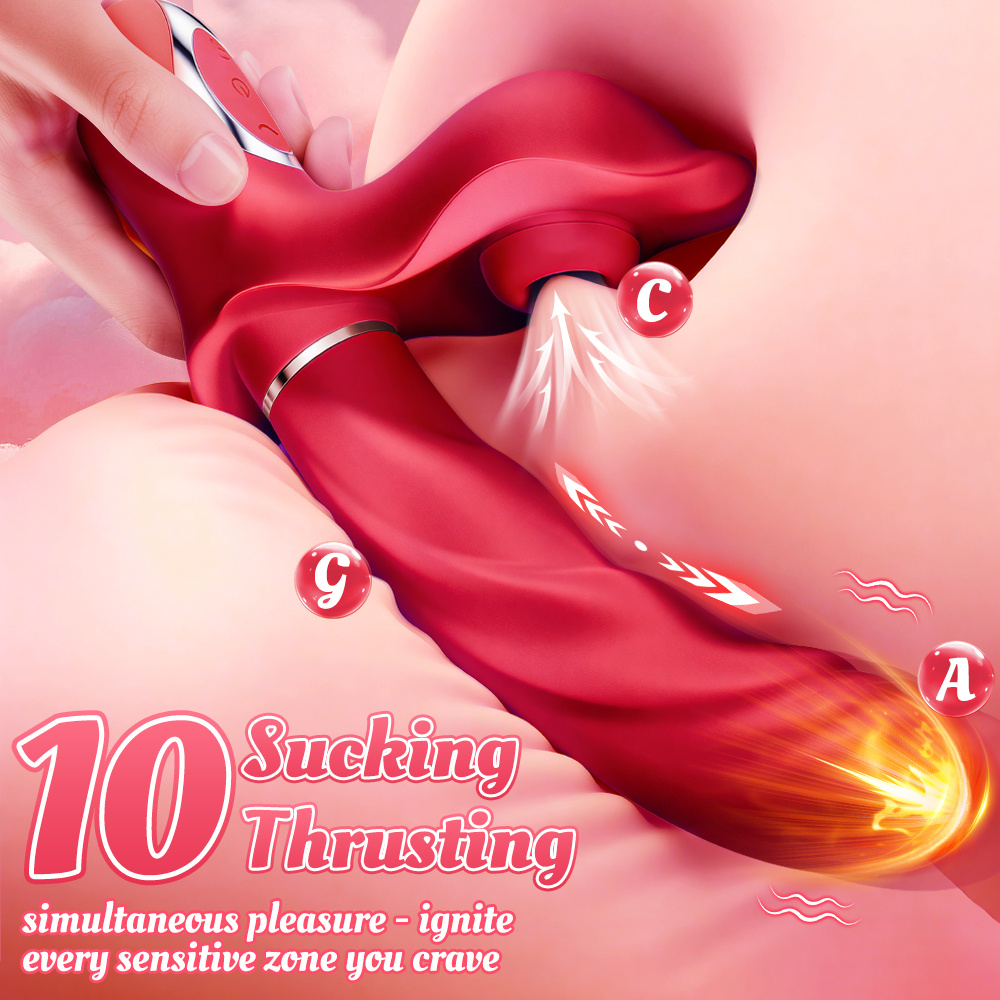 Red Floral Intimate Massager