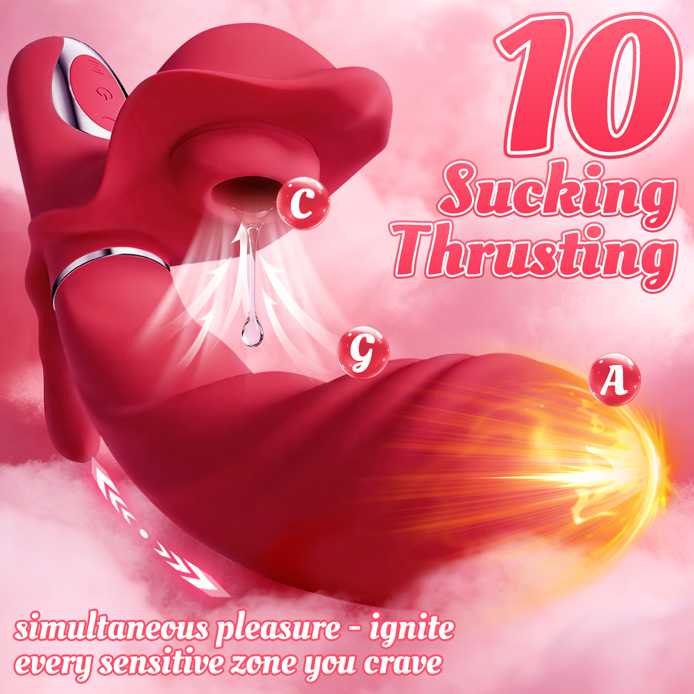 Red Floral Intimate Massager
