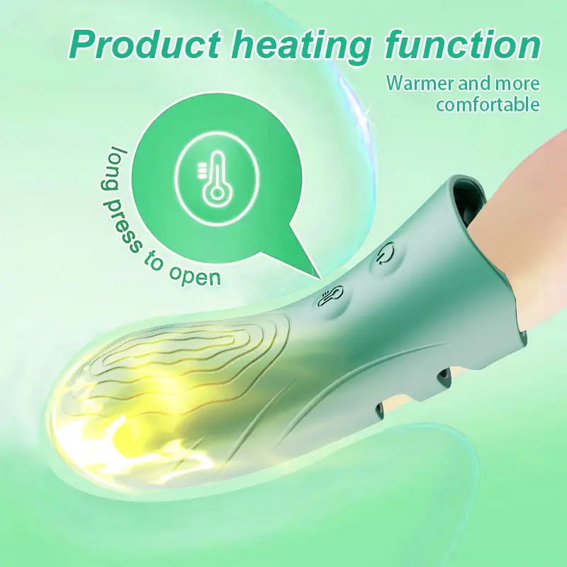 Silicone Finger Vibrator, USB Rechargeable Quiet Finger Sleeve Massager