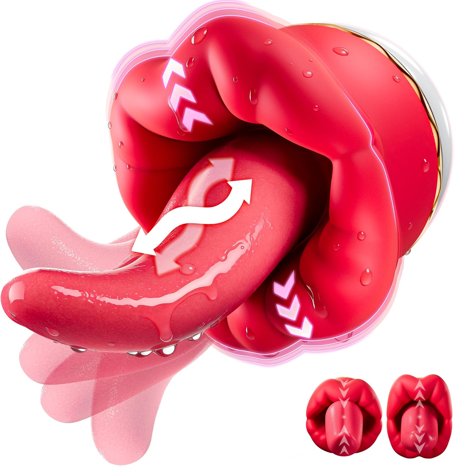 Kiss Tongue Personal Massager, APP Remote Control Rechargeable Intimate Massager