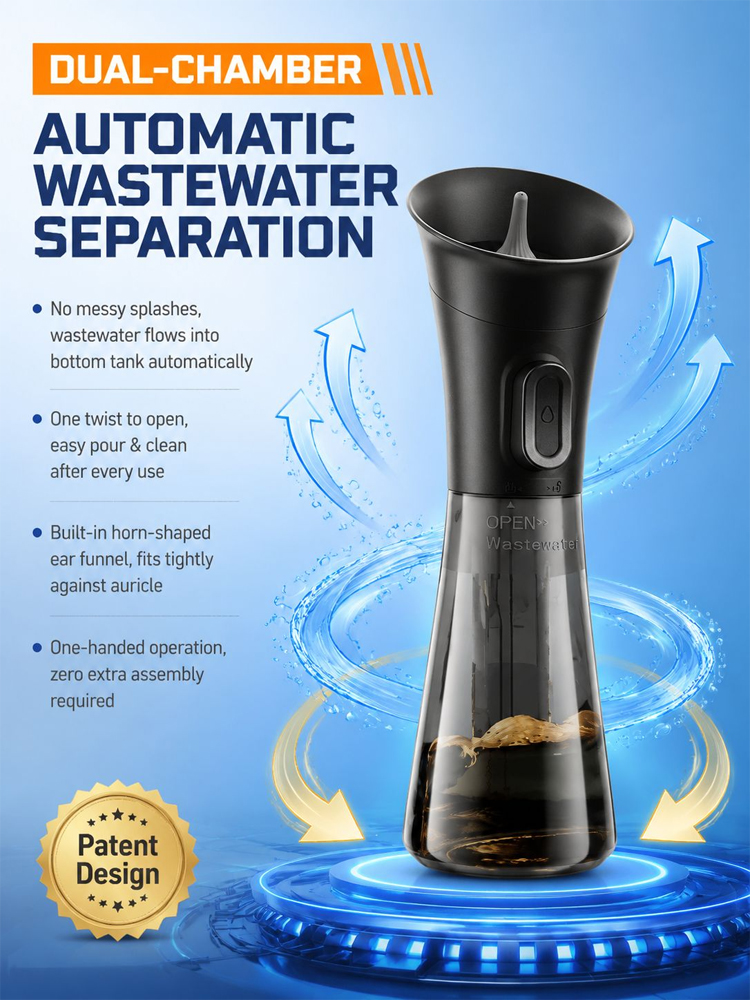 ENT-Approved Home Ear Irrigation Micro-Clinic System