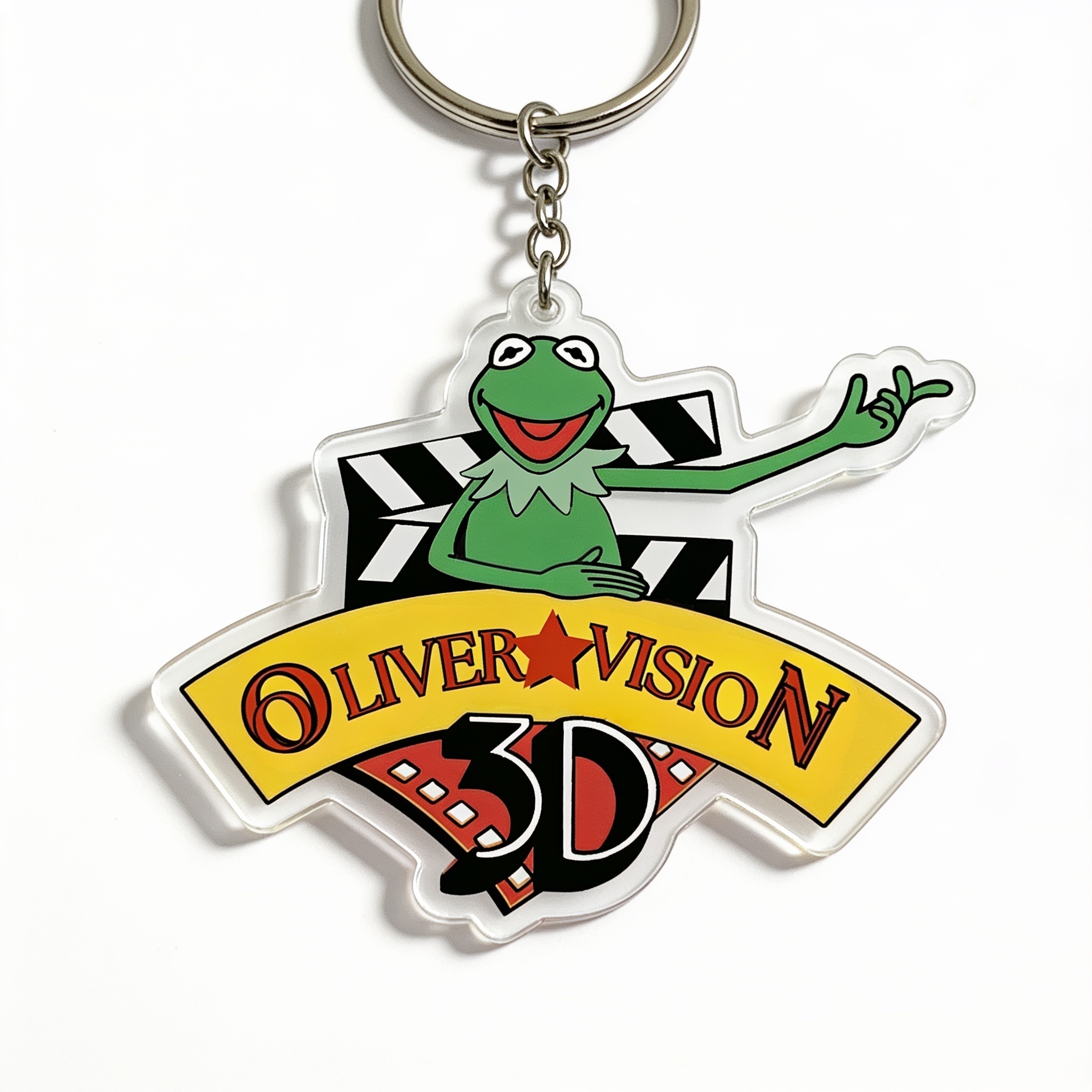 Kermit muppet 3D Acrylic Door decorations,Kermit the Frog Resin Family Ornament,Persionalize motivatiional Christmas Gift For Dreamer