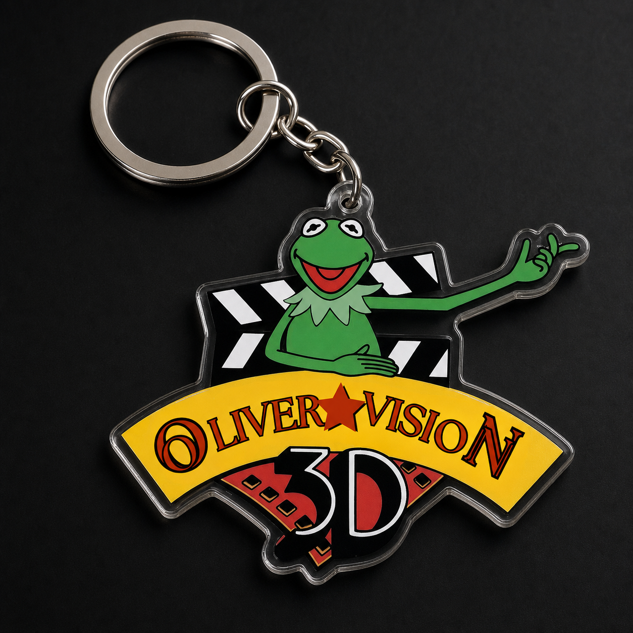 Kermit muppet 3D Acrylic Door decorations,Kermit the Frog Resin Family Ornament,Persionalize motivatiional Christmas Gift For Dreamer