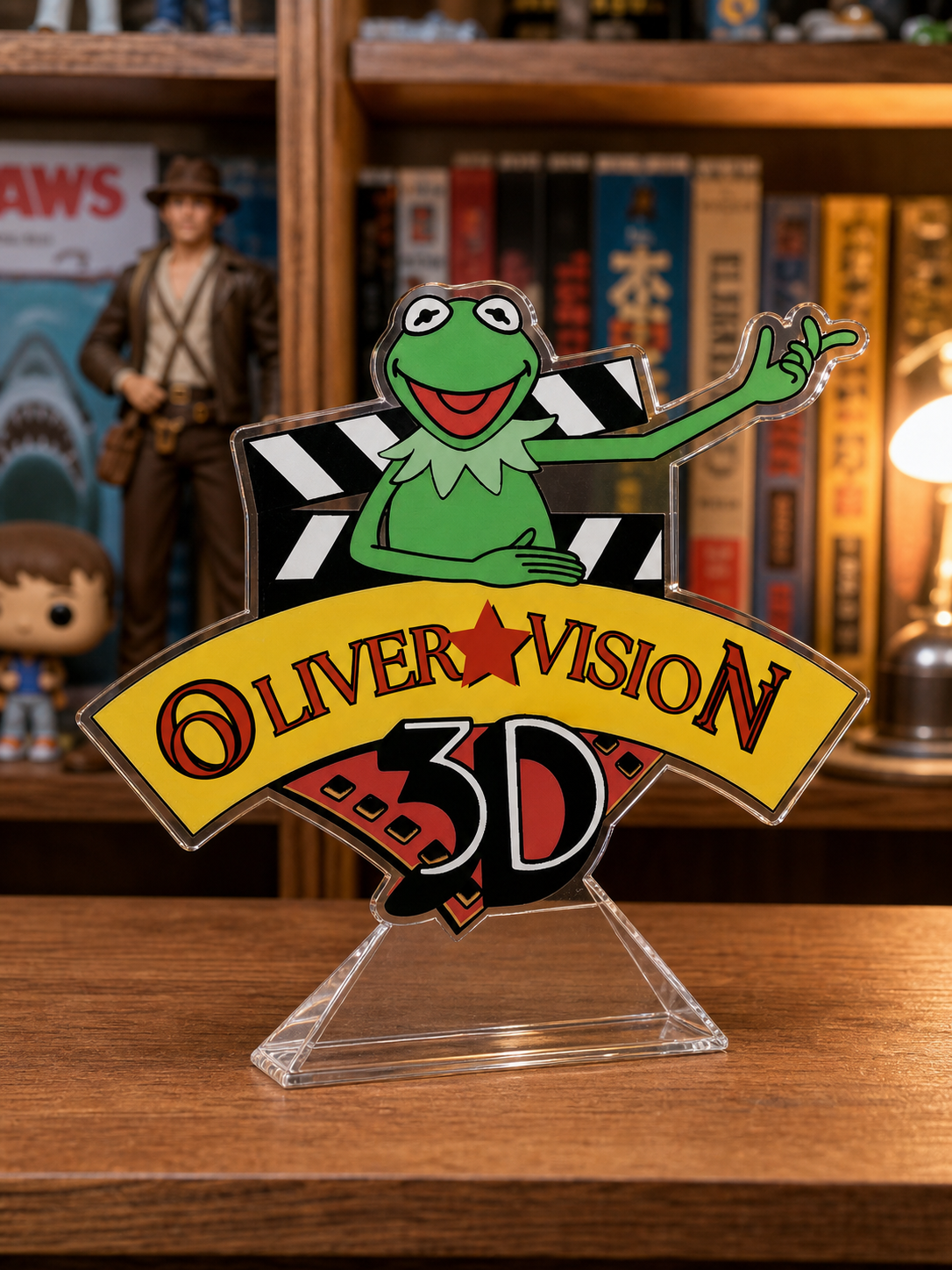 Kermit muppet 3D Acrylic Door decorations,Kermit the Frog Resin Family Ornament,Persionalize motivatiional Christmas Gift For Dreamer
