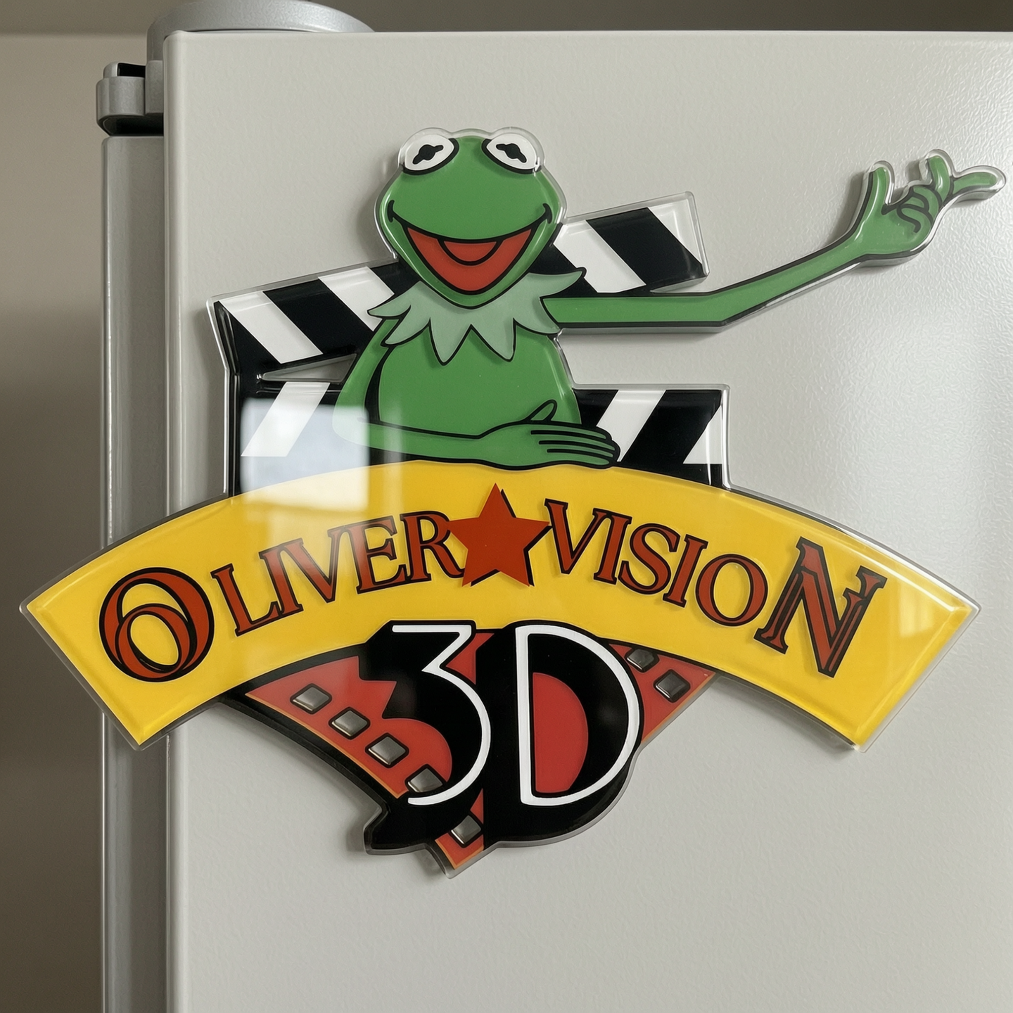 Kermit muppet 3D Acrylic Door decorations,Kermit the Frog Resin Family Ornament,Persionalize motivatiional Christmas Gift For Dreamer