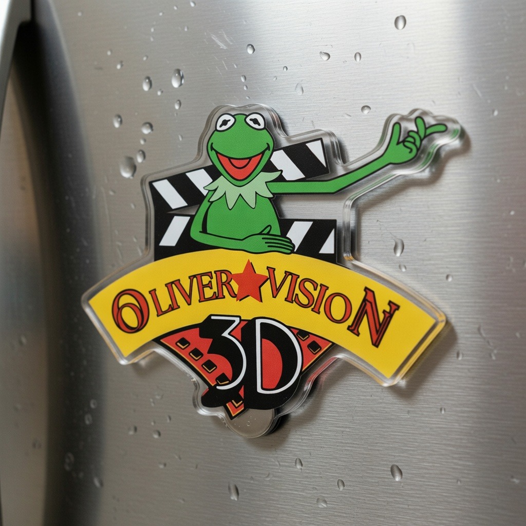 Kermit muppet 3D Acrylic Door decorations,Kermit the Frog Resin Family Ornament,Persionalize motivatiional Christmas Gift For Dreamer