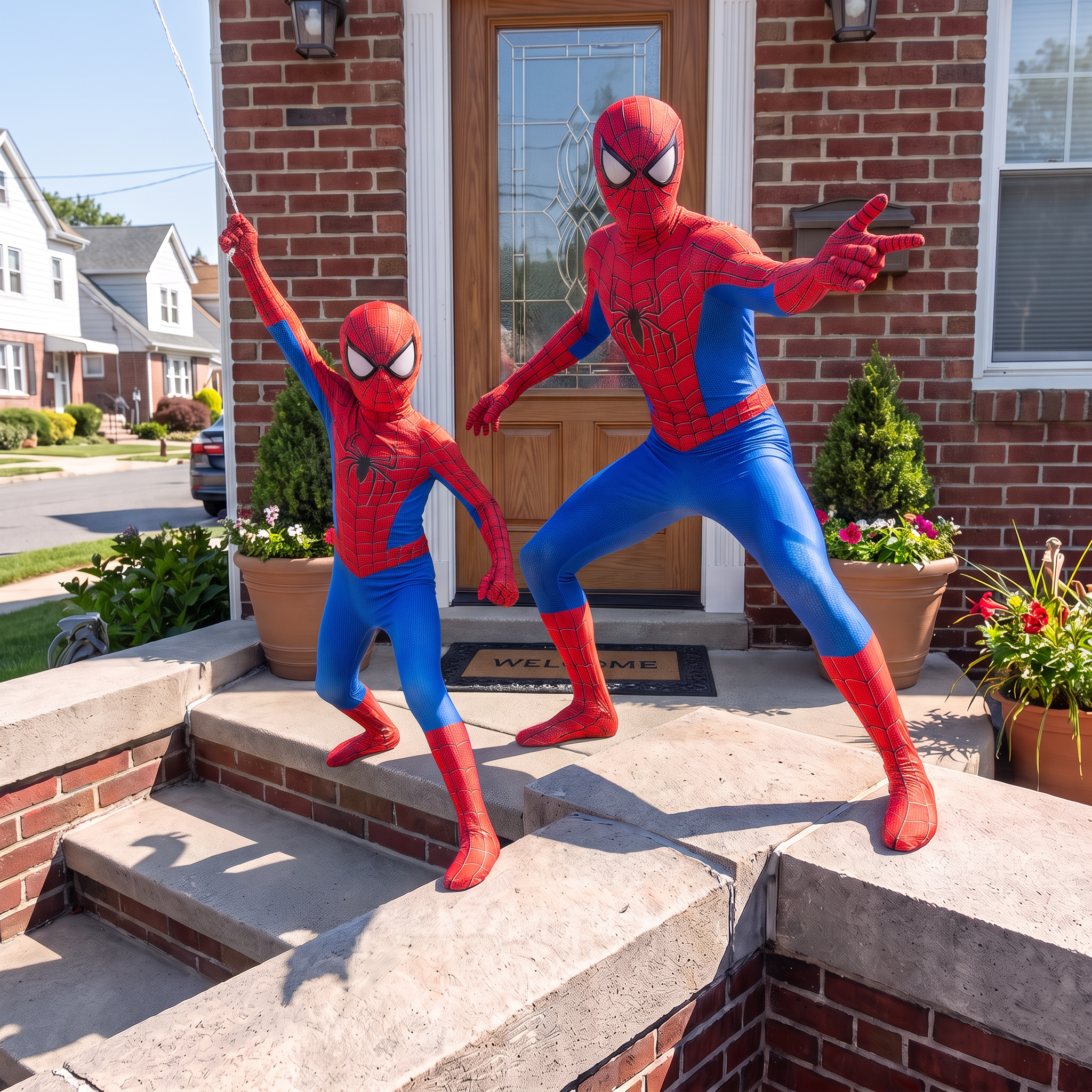 Spider-Man Costume Bodysuit-Classic Marvel Cosplay Suit with Mask-Full Body Zentai for Kids & Adults-Halloween Comic-Con Superhero Outfit