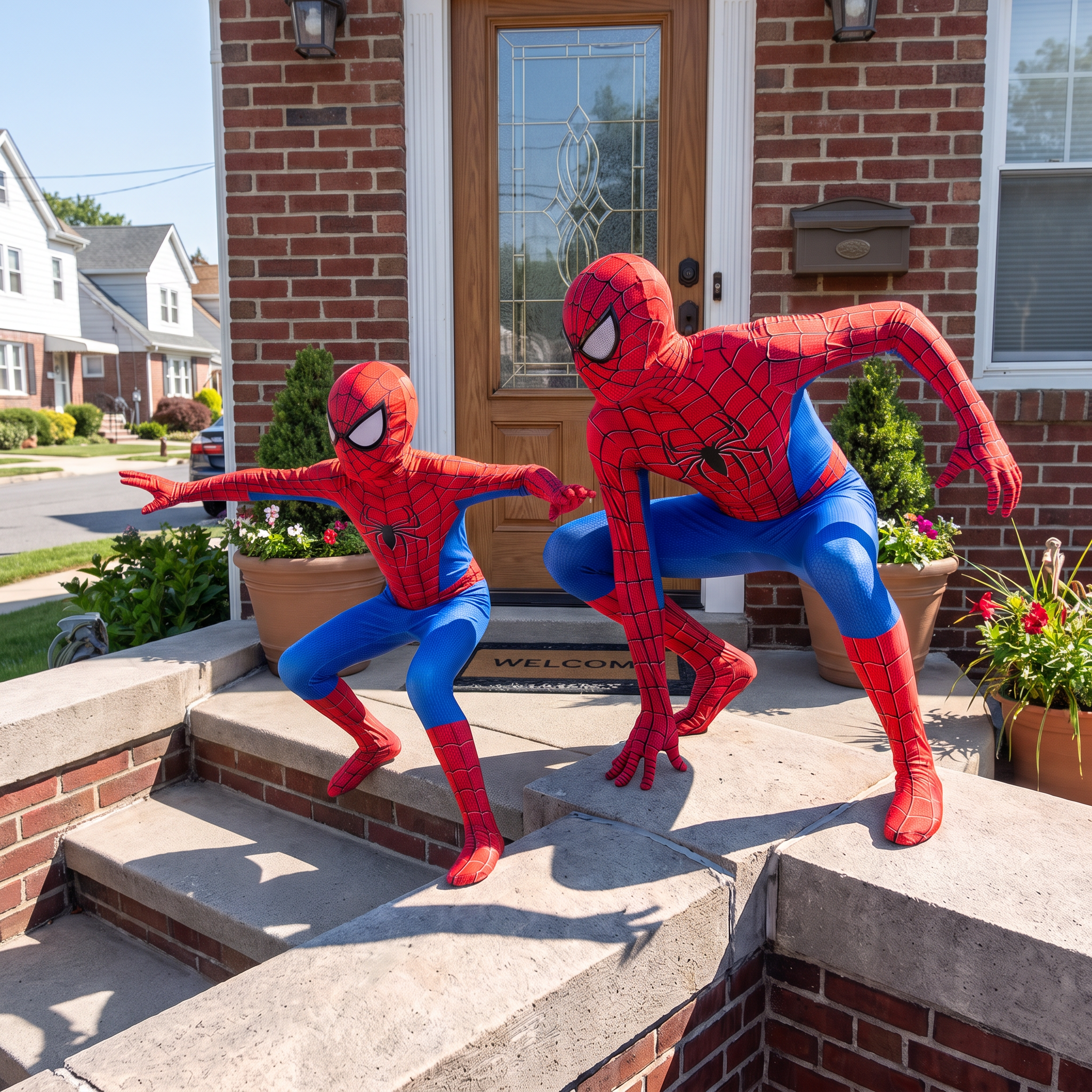 Spider-Man Costume Bodysuit-Classic Marvel Cosplay Suit with Mask-Full Body Zentai for Kids & Adults-Halloween Comic-Con Superhero Outfit