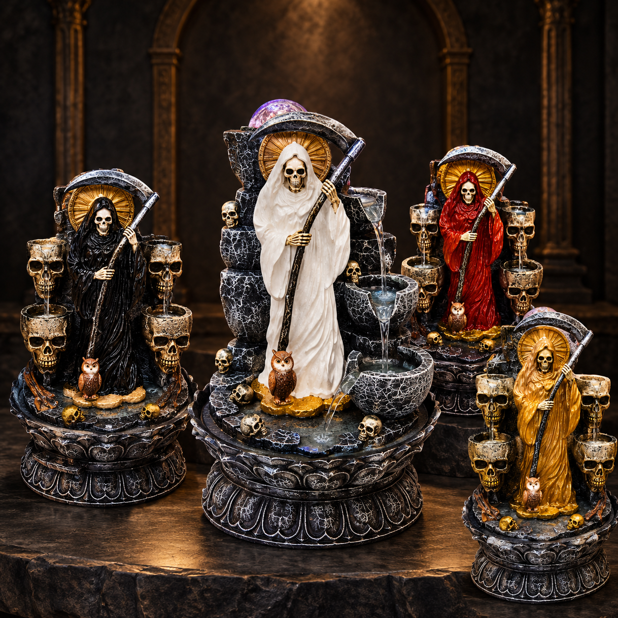 Santa Muerte Water Fountain