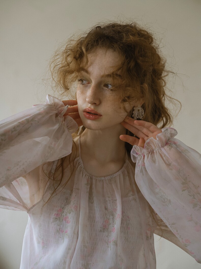Dreamy High Waist Chiffon Floral Dress