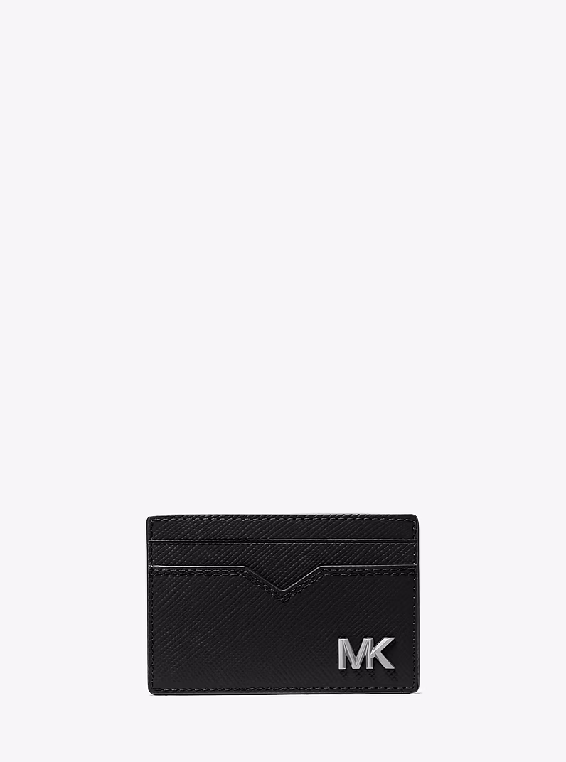 Porte-cartes Edison en cuir saffiano