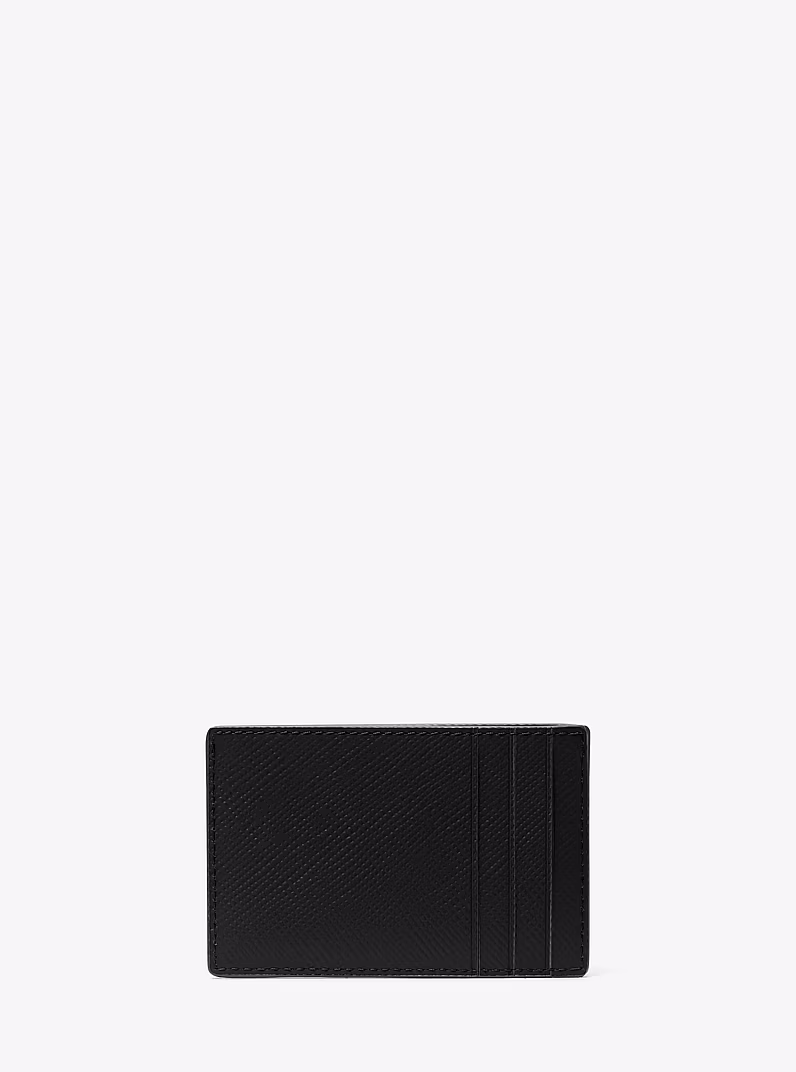 Porte-cartes Edison en cuir saffiano