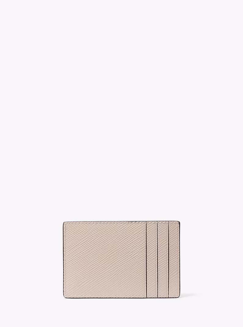 Porte-cartes Edison en cuir saffiano
