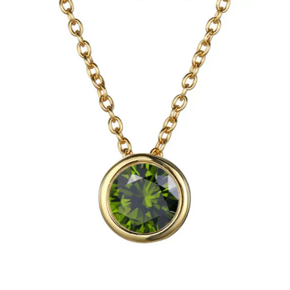 Lunaria Gemmara Birthstone Nyaklánc | Arany
