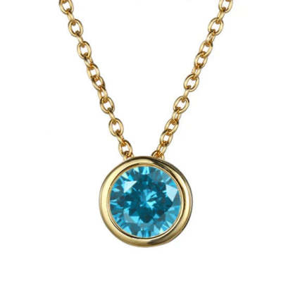 Lunaria Gemmara Birthstone Nyaklánc | Arany