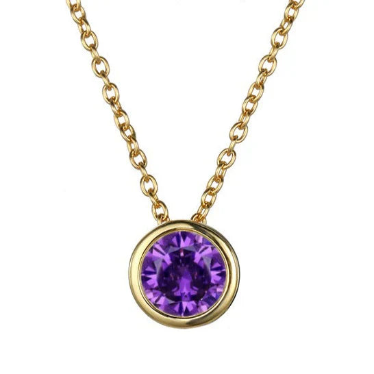 Lunaria Gemmara Birthstone Nyaklánc | Arany