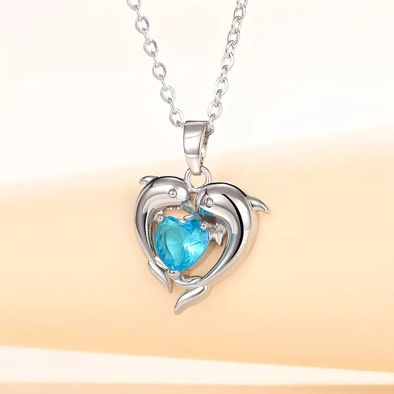 Oceanheart Twins Nyaklánc | Fehérarany