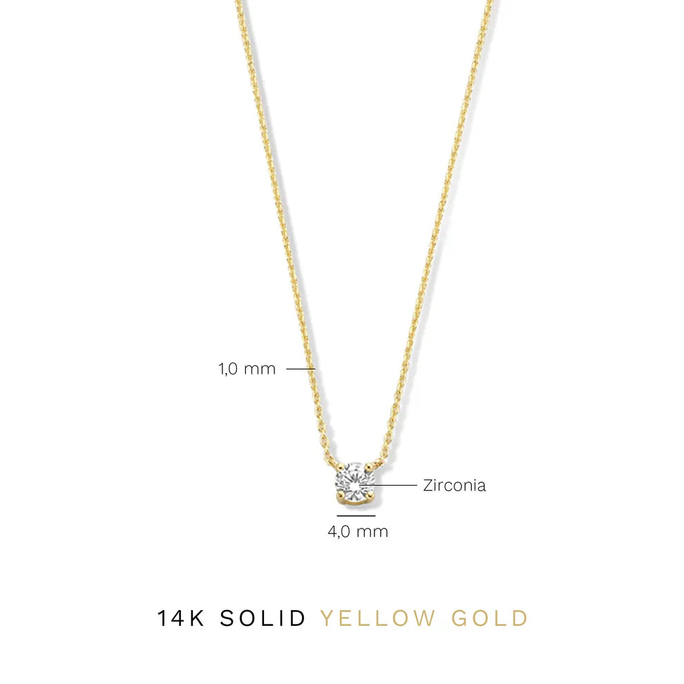Cléa Moissanite Kő Nyaklánc | Arany