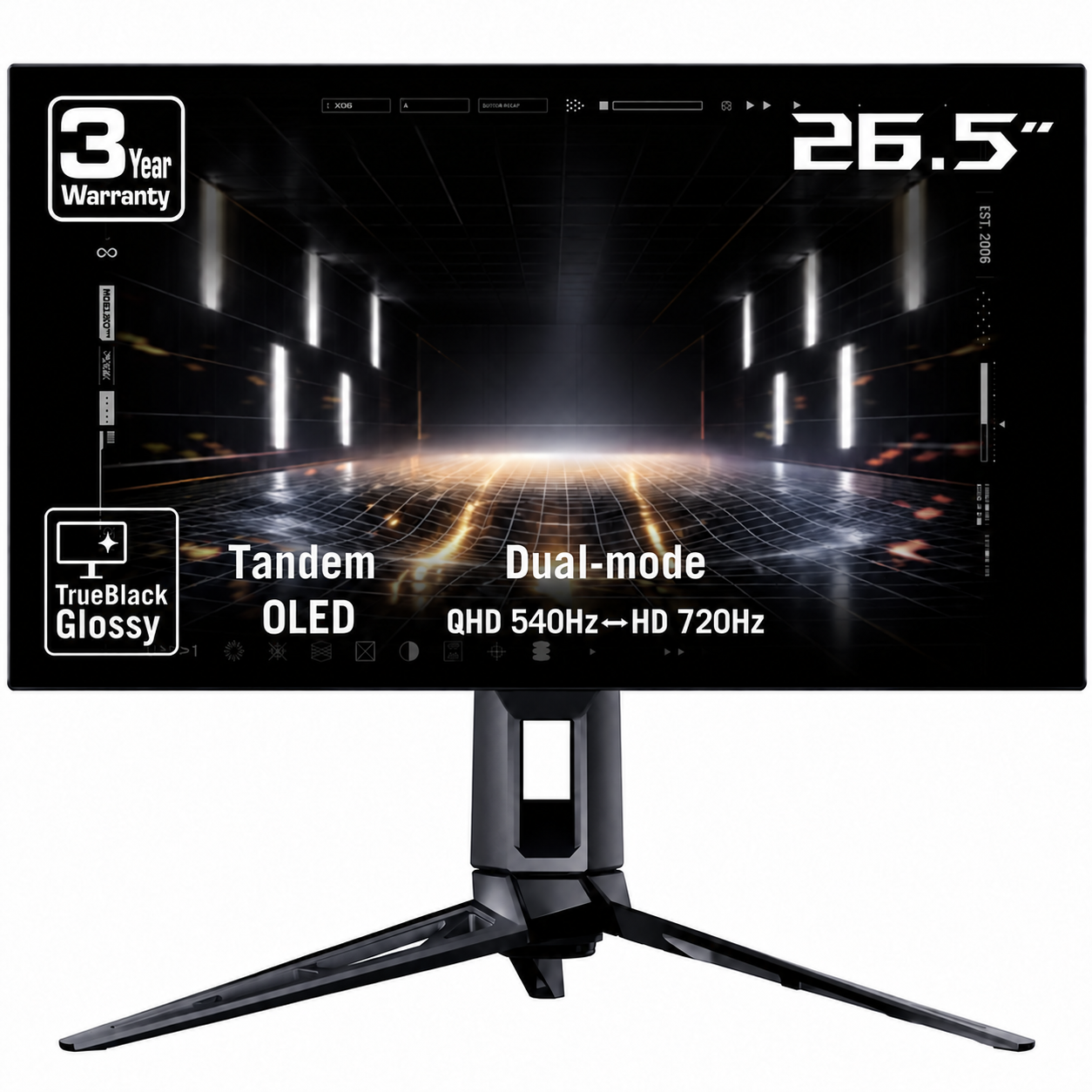 540Hz / 720Hz Dual-Mode Tandem OLED Gaming Monitor SCREEN HDR500 DISPLAY OLED DP+HDMI+USB