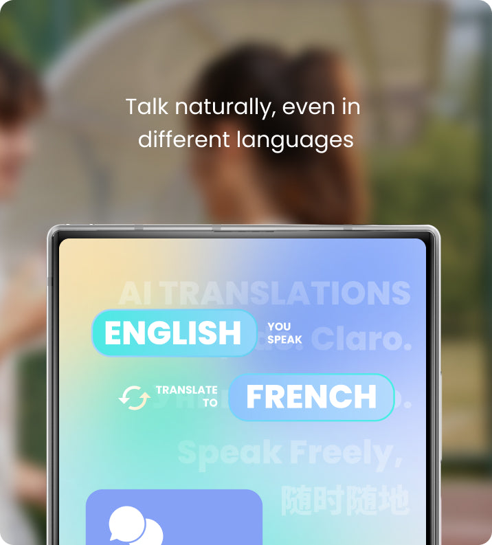 AI translation interface on MindOne Pro
