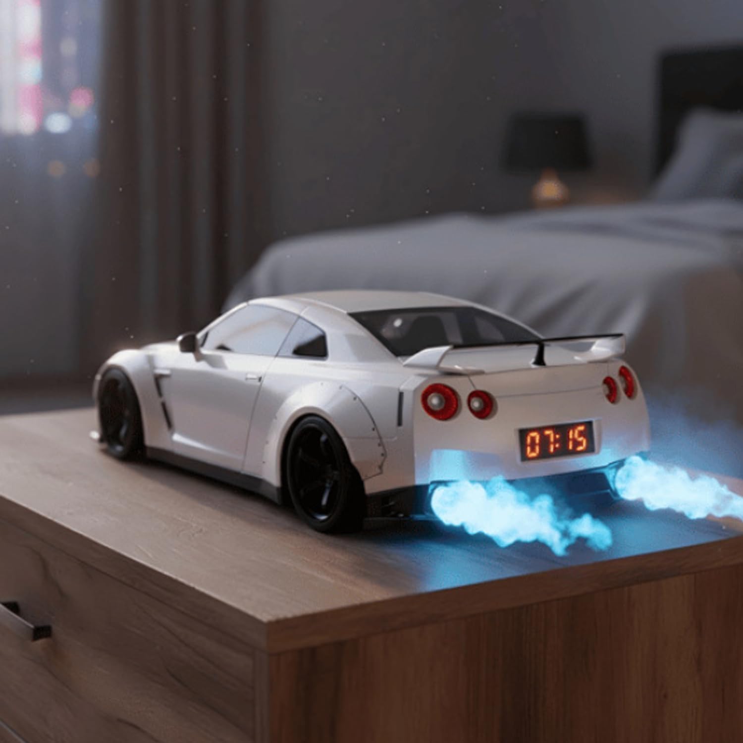 Hypercar Alarm Clock - Realistic Engine and Light Effects