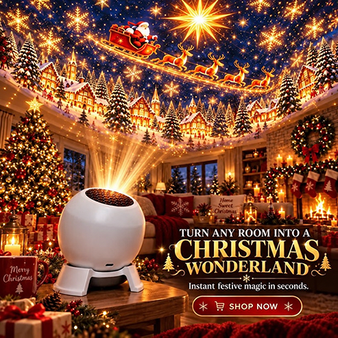 Turn Any Room Into a Christmas Wonderland – Holiday Projection Night Light