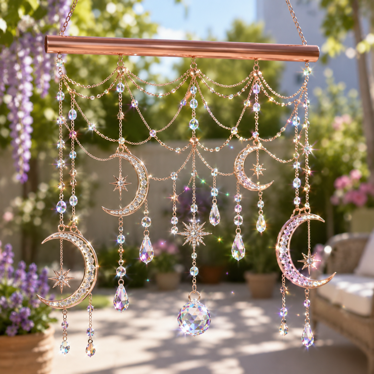 Moon Crystal Suncatcher