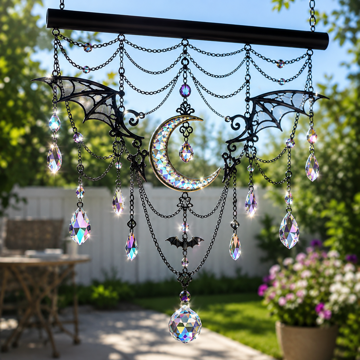 Bat Crystal Suncatcher