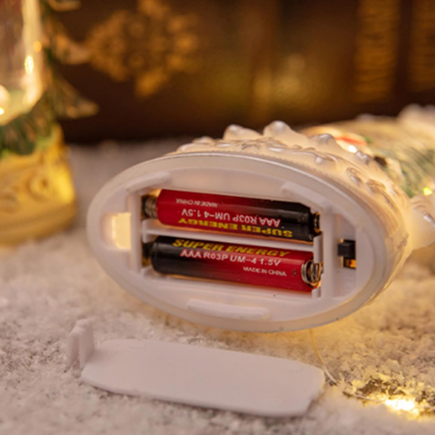 Three AAA battery compartment