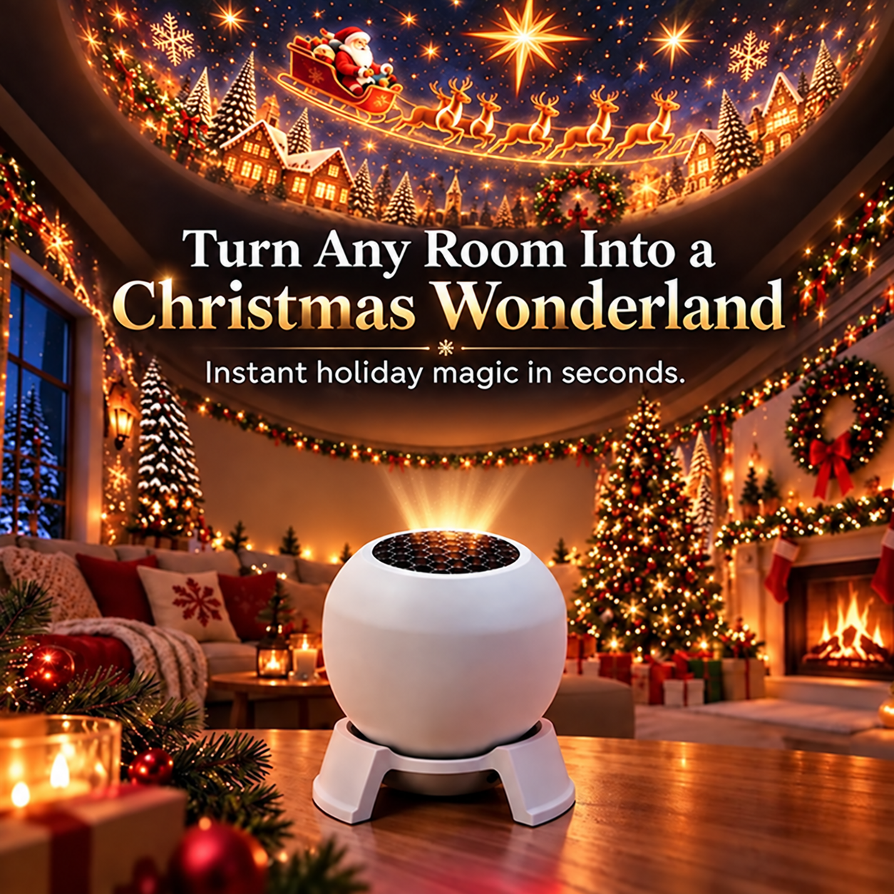 Turn Any Room Into a Christmas Wonderland – Holiday Projection Night Light