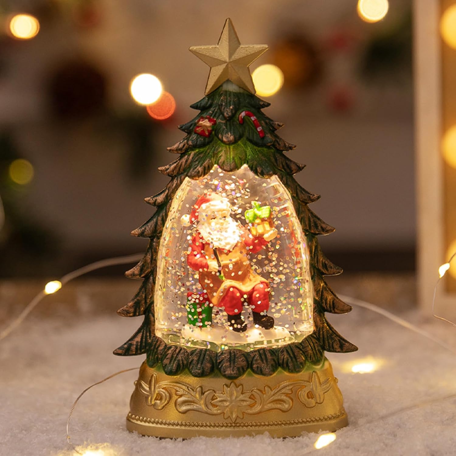 Glittering Snow-Globe Look