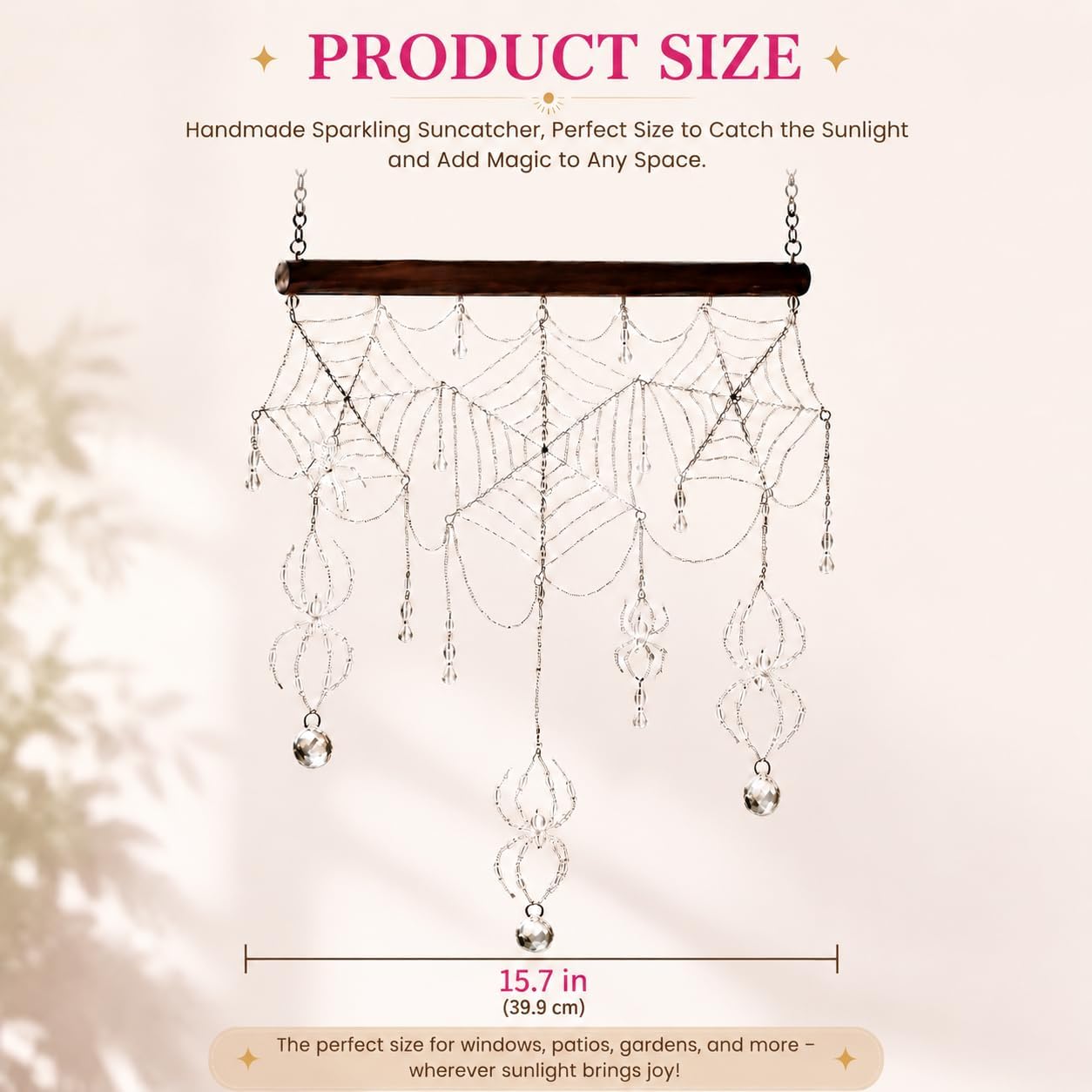 Spiderweb Suncatcher dimensions