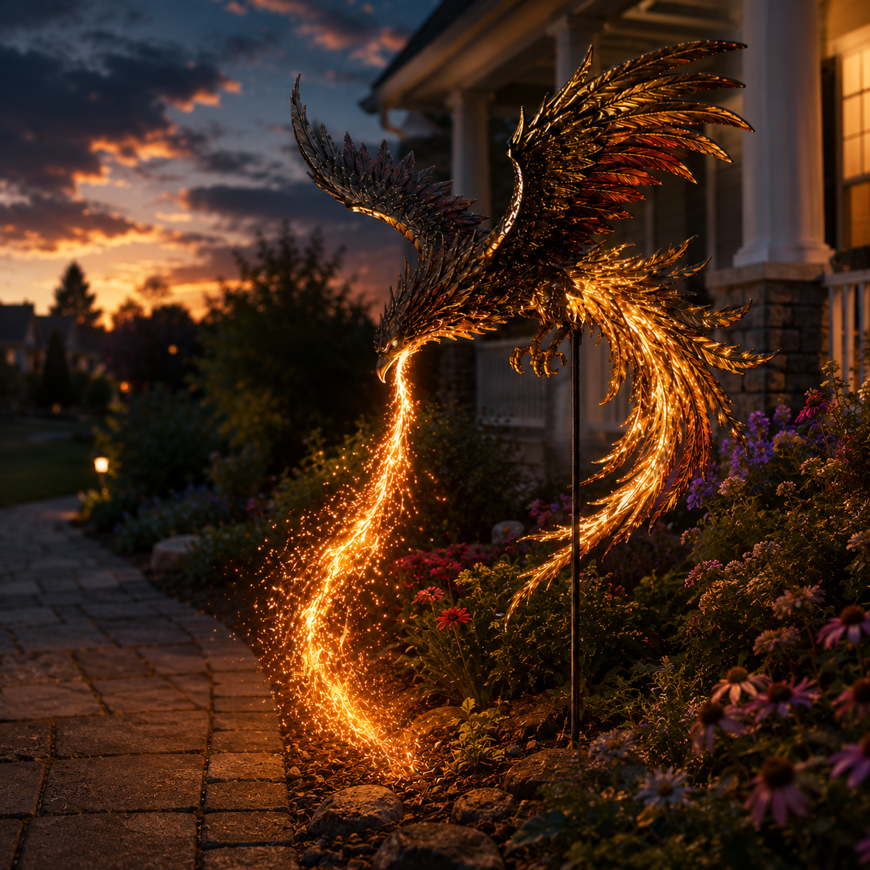 🐦‍🔥Solar Powered Phoenix Fire Garden Light Decoration